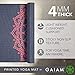 Gaiam Yoga Mat Classic Print Non Slip Exercise & Fitness Mat for All Types of Yoga, Pilates & Floor Workouts, Pink Marrakesh, 4mmthumb 3