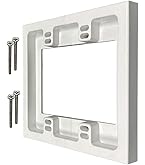 Leviton 42777-2WA Dual Gang Surface Mount Backbox – 1.89" Depth, White, For QuickPort Snap-In Modules