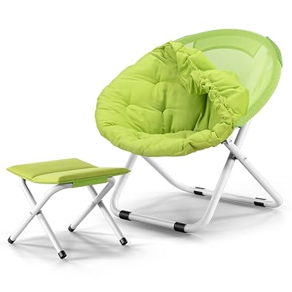 Amazon Com Jinxin Moon Chair Canvas Comfortable Folding