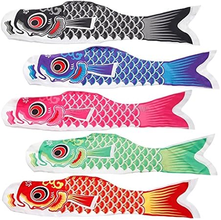 Amazon Com Tyfocus 5 Pcs 70cm Japanese Carp Flag Carp Banners