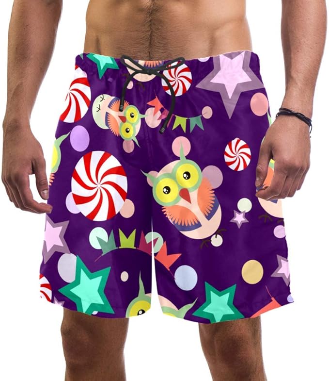 Herren Badehose Mit Killerwal Print - Schnelltrocknend Mit Netzfutter