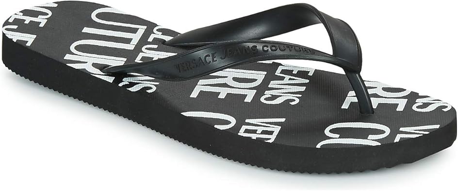 versace black flip flops