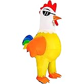 Goenb Inflatable Chicken Costume, Blow up Chicken Costume Funny Rooster Costumes for Adult Men Women Kids for Cosplay Party