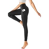 Yogaration Leggings for Women, High Waisted Yoga Pants with Deep Side Pockets, Non-See-Through Workout Leggings, Full Length