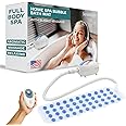 Serenelife Portable Spa Bubble Bath Massager - Thermal Spa Waterproof Non-slip Mat with Suction Cup Bottom, Motorized Air Pum