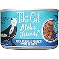 Tiki Cat Aloha Friends, Tuna, Tilapia & Pumpkin, Grain-Free & High Moisture, Wet Cat Food for All Life Stages 5.5 oz. Cans (Pack of 8)