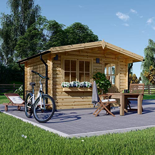 Chaletdejardin.fr Chalet de Jardin en Bois DREUX, 19.9m², 44mm d'épaisseur de Mur