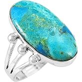 Turquoise Ring Sterling Silver 925 & Genuine Gemstones