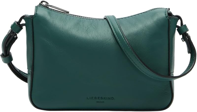 BERLIN Cuir sac à épaule bandoulière Sky II Crossbody Botanical vert foncé