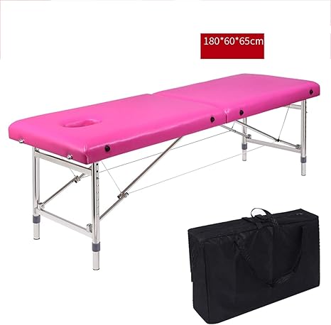 Amazon Co Jp Wjmls アルミ材質ポータブルトリートメントサロン癒しスウェーデン式マッサージ黒人マッサージベッドテーブル ホーム キッチン