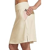 baleaf Women's 20" Knee Length Golf Skorts Long Athletic Tennis Skirts for Women Active Casual Pockets UV Protection