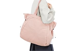 CADOLIM Tote Bag For Women Gym Bag Large Shoulder Bag Purses For Women Men Travel Tote Bags With Zipper Laptop Bag 15.6 Inch