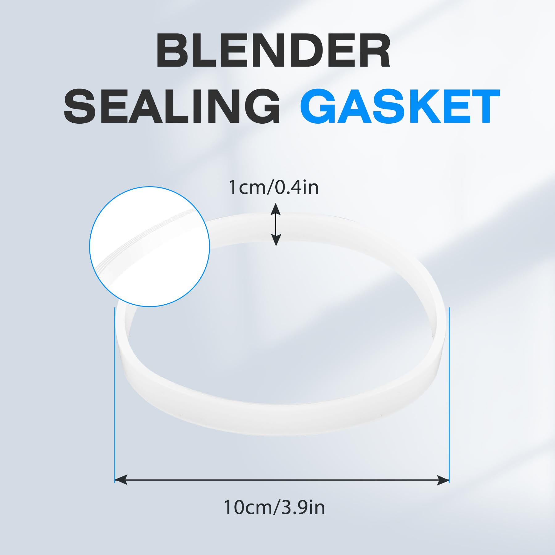6PCS Blender Replacement Parts for Nutri Ninja Blender Blade, 3.9 Inch Rubber Gaskets Seal O-Ring for 7 Fins Blender Blade, Accessories for Ninja Auto-iQ CT680 BL642 BL480 BL682 NN100