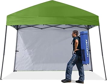 Amazon Abccanopy ワンタッチ タープテント サイドシート 2m 3m コンパクト 軽量 簡単 ビーチテント アウトドア キャンプシートシェード 組立簡単 日除け バックパック リュックサック付き Abccanopy タープ