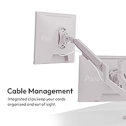 Pixio PS1D Wave Pink Dual Monitor Arm Stand Desk
