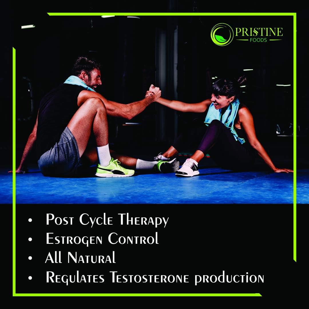Pristine Foods Premium Natural PCT | Supports Natural Testosterone Production Regulates Hormone Levels Increase Muscle Mass | Post Cycle Therapy Supplement with Resveratrol Fenugreek Milk Thistle: Health & Personal Care
