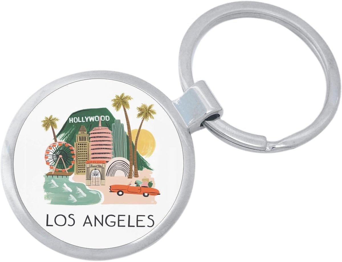 Los Angeles and Hollywood Keychain Clothing