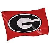 NCAA University of Georgia Flag with Grommets, 3'x5' UGA Bulldogs Outdoor College Flags & Banners for Garden Patio Indoor Wall Décor