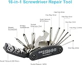 CHUMXINY 16-in-1 Bike Repair Tool Kit with Mini Pump and Patch Kit view 4
