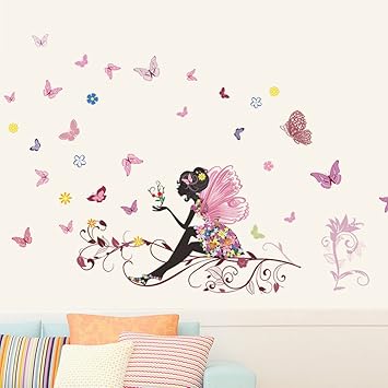 Logobeing Pegatinas De Pared Mariposas Wall Stickers Flor De