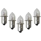 DGBRSM 5pcs 2.4V 0.75A Bayonet Base Krypton Replacement Bulb for Flashlight Replacement Bulb Flashlight Work Light Flashlight Bulb Small Electric Beads