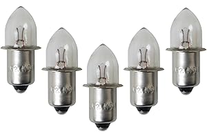 DGBRSM 5pcs 2.4V 0.75A Bayonet Base Krypton Replacement Bulb for Flashlight Replacement Bulb Flashlight Work Light Flashlight Bulb Small Electric Beads