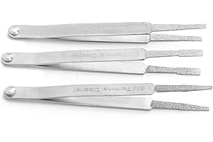 ZASCHMOY 3PCS Terminal Cleaner Set - Premium Automotive Tool for Electrical Connector Cleaning - Durable Metal Construction f