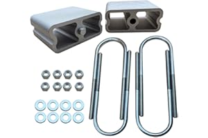 Forlevlaep Rear 4'' Lowering Blocks w/2* Angle Suspension Body Lowering Blocks Kit For Nissan 720/Hardbody 1983-1997 with 1/2