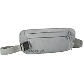 Eagle Creek Undercover RFID Money Belt, Storm Grey | Slim Travel Waist Pouch with RFID Blocking, Secure Passport, Cards, and Cash, Adjustable Strap, Lightweight and Discreet
