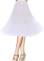 Jupon Crinolina Hoopless Jupe Tulle Tutu 50s Vintage En Tulle Rockabilly Petticoat Femme Années 50 Swing Retro Abito Jupon Tulle Underskirt Sans Cerceau Style Battente Jupons Court(Noir-rouge,32
