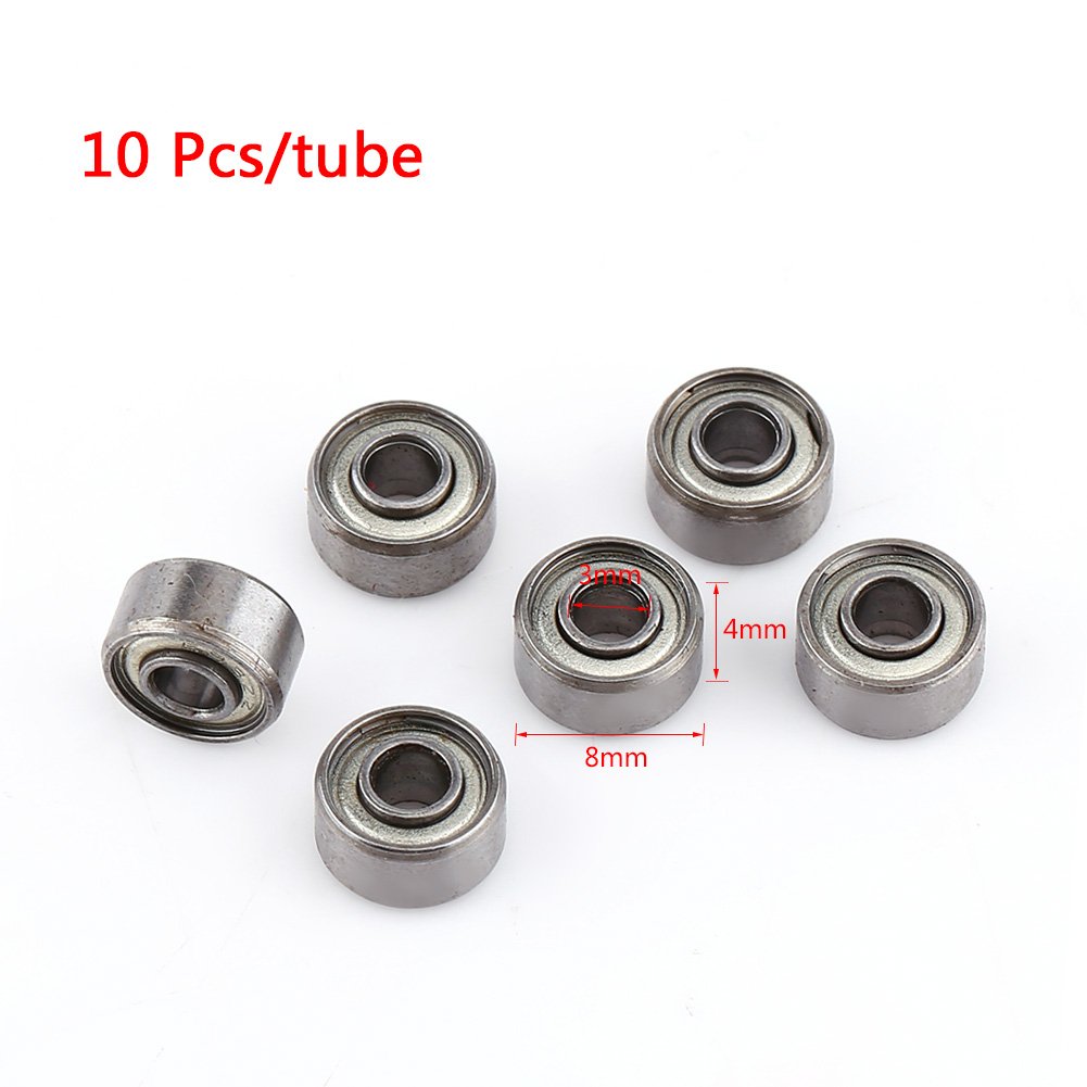 10Pcs Small Bearings Mini Ball Bearings 693ZZ Small Double Shielded Bearing Replacement Parts 3 * 8 * 4mm for 3D Printer - Image 3