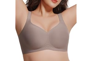 UIMERO 2026 Womens Wireless Bra Seamless Jelly Bras Full Coverage Push Up Supportive Comfortable No Underwire T-Shirt Bras