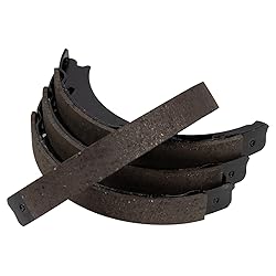 TRQ Parking Brake Shoe Set Compatible with