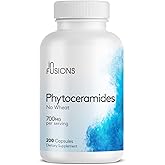 Infusions International Phytoceramides 200 Capsules Skin Repair Rejuvenation Anti-Aging Support Plant-derived Ceramides 700mg Gluten Free Non-GMO
