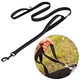 Dog Leash for Large Dogs 2 Handles for Extra Control, Leash Traffic Control Dual