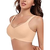 Mesh Crossover Comfortable Seamless Wireless Bra with Support Lift Padded Back Fat Smoothing Bra No Underwire Black