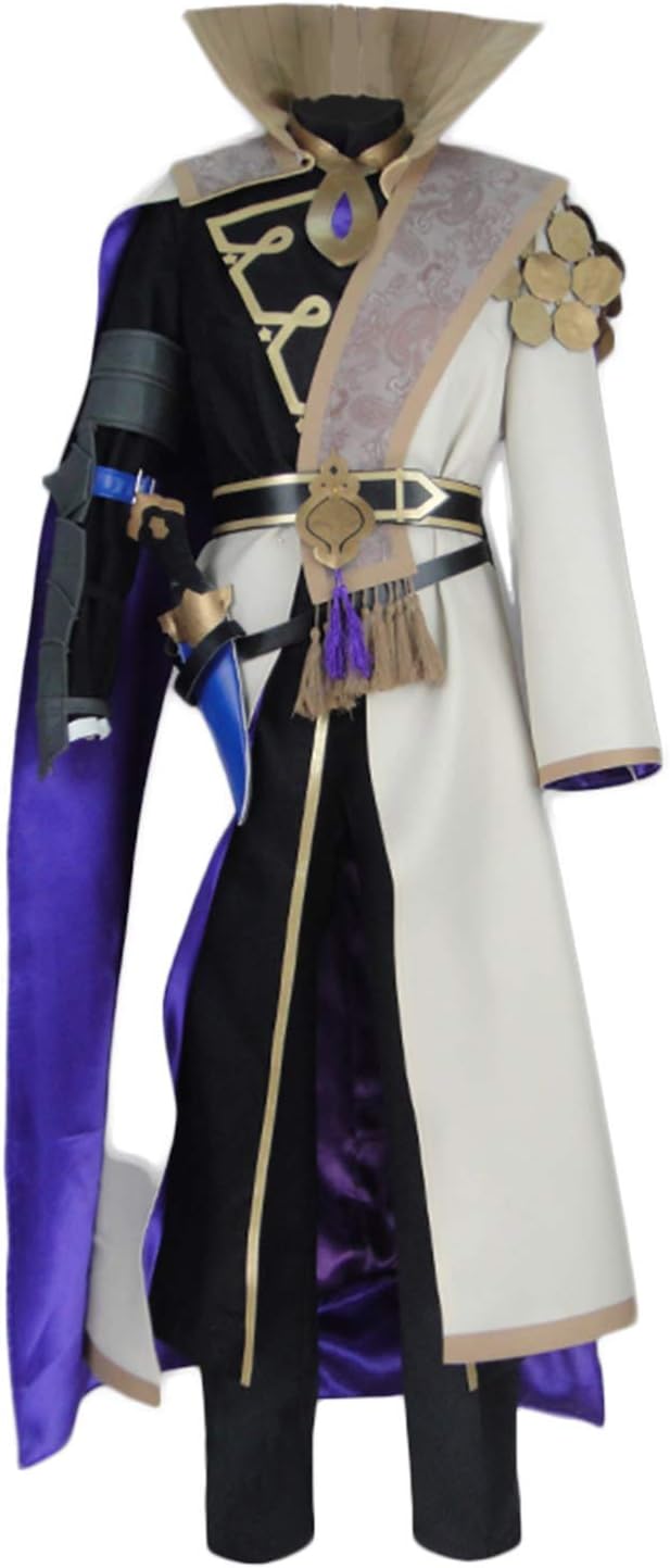 COSTHAT Fire Emblem Three Houses Byleth Male Cosplay Cosplay Costume Outfit Halloween Suit Uniform with Cloak