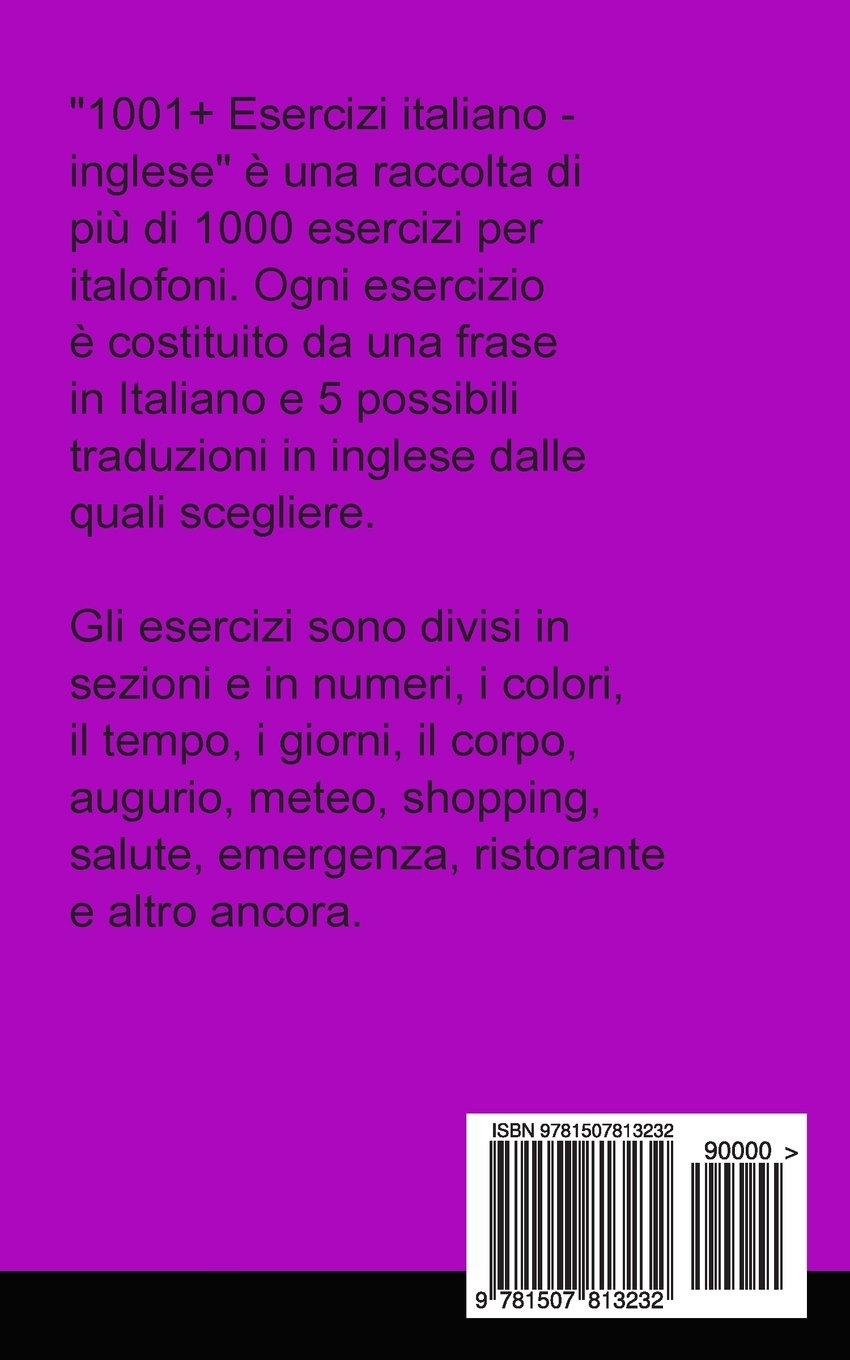 1001 Esercizi Italiano Inglese Amazoncouk Gilad