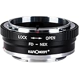 K&F Concept Lens Mount Adapter FD to NEX Copper Adapter Compatible with Canon FD FL Lens to NEX E-Mount Camera
