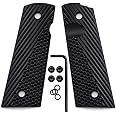Cool Hand 1911 G10 Grips, Full Size (Government/Commander), Black Screws Included, Magwell Cut, Mag Release, Ambi Safety Cut, New Generation OPS Texture