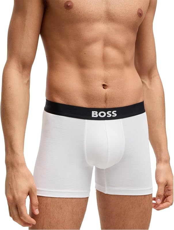 Hommes BoxerBr 3P One Lot de Trois Boxers Longs en Coton Stretch