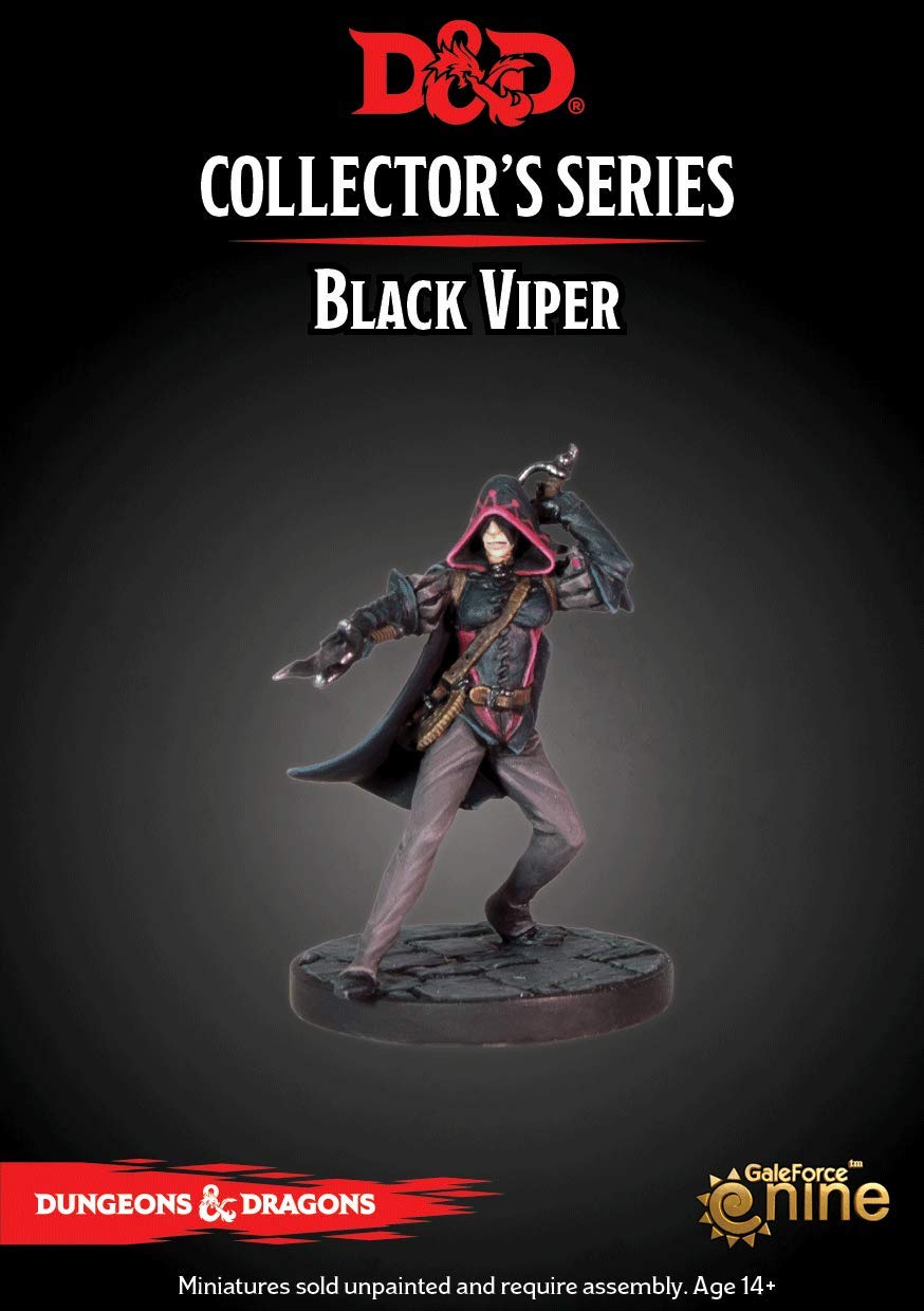 Gale Force Nine 71072 - D&D Waterdeep Dragon Heist - Black Viper (1 figure)