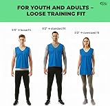 GSi Sports Pinnies 12 Pack Free Size Blue Mesh Training Vests 24x26 view 7