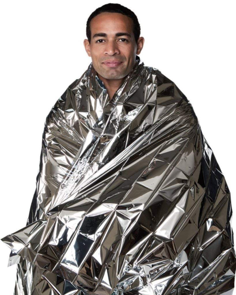 Emergency Blankets Sports & Outdoors 10 Pack Emergency Thermal Blankets