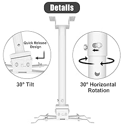2-Be-Best Upgraded Projector Ceiling Mount