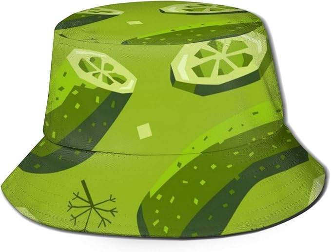 Shichangwei Pickles and Dill Pepino Unisex Sombrero de pescador de la