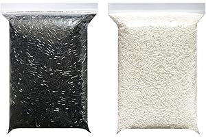 ZLLBTMO Fuse Beads 2.6MM Mini Iron Beads White 10000pcs and Black 10000pcs for Crafts, Handmade Decor DIY Make, with 1 Ironing Paper