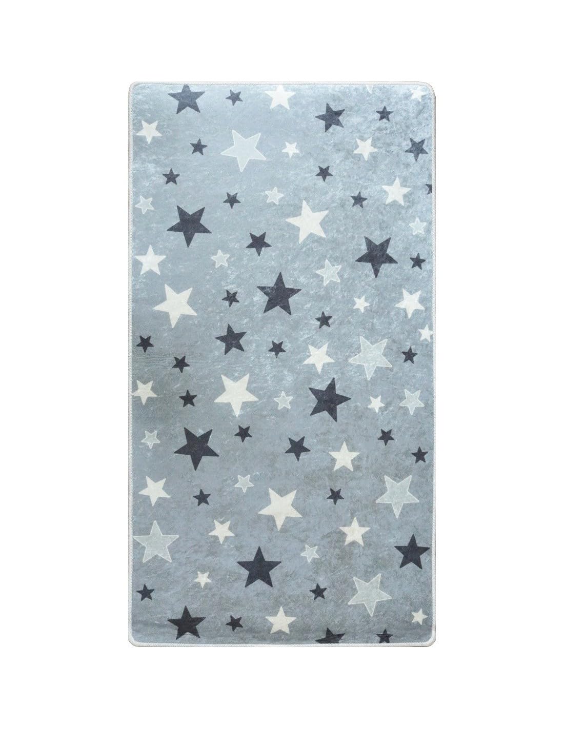 MANI TEXTILE TPS_ETOIGRI_80 Rug, Polyester, Grey, 80 x 150 cm