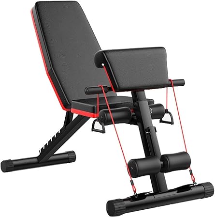Aparatos de ejercicios 5 en 1 Gimnasio AB banco plegable Peso Banco de elevación, el descenso tabla inclinada fitness entrenamiento con mancuernas banco Multifonctional Inicio Siéntese Banco de cuerpo: Amazon.es: Hogar
