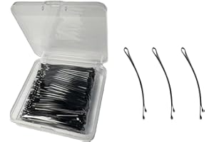 Curved Bobby Hair Pins, 50Pc Bobby Pins Women Black Hairpin for Women Long and Thick Hair